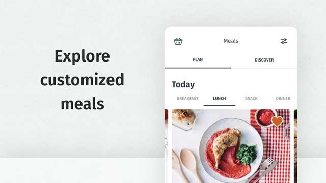 Ứng dụng cung cấp nhiều công thức nấu ăn lành mạnh