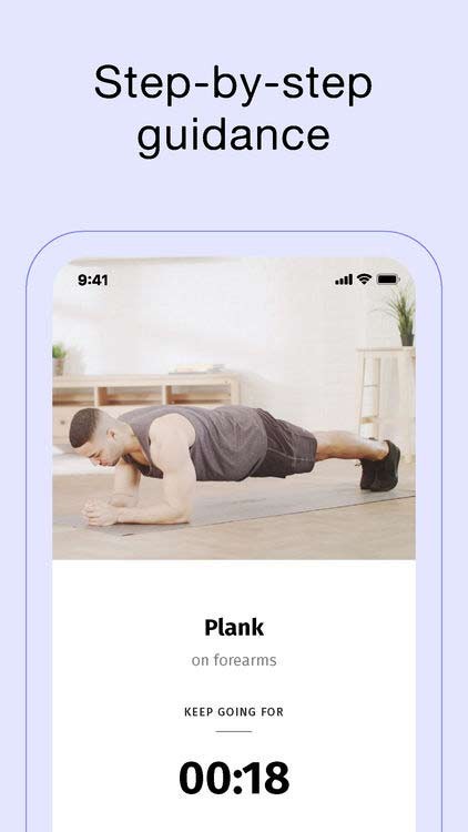 8fit hướng dẫn người dùng luyện tập từng bước một