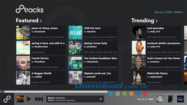 8tracks radio for Windows 8