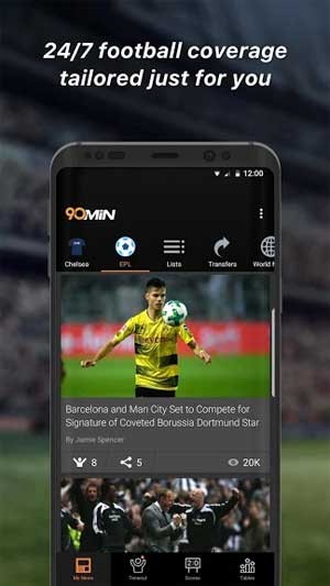 90min cung cấp cho bạn tin tức mới nhất về bóng đá 24/7
