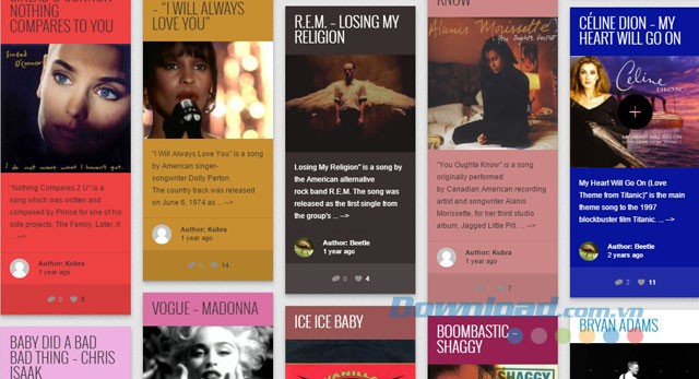 Danh sách nhạc của 90s Music