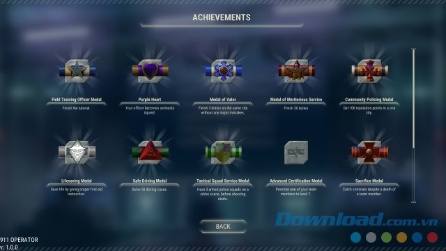 Đạt được các thành tựu đáng nể trong game chiến thuật mới 911 Operator cho máy tính, Mac và Linux