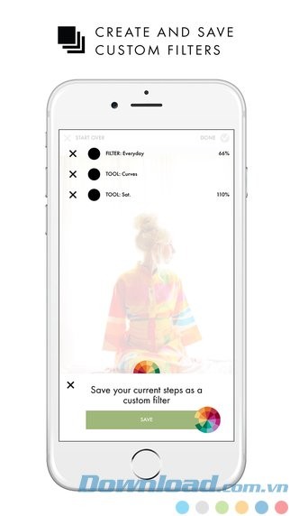 Lưu các bước thành preset