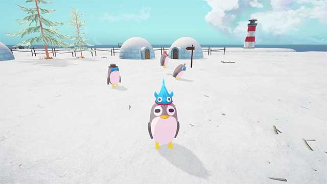 Giao lưu với bạn bè trong không gian ấm áp của A Game About Penguins