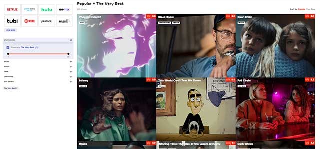 Thưởng thức các bộ phim được đánh giá cao nhưng ít được biết đến