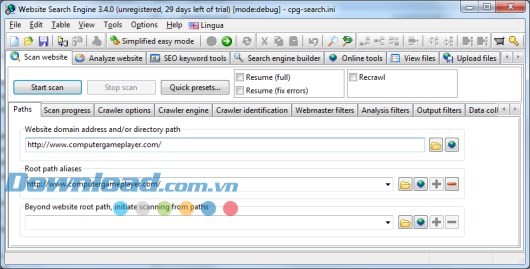 Website Search Engine