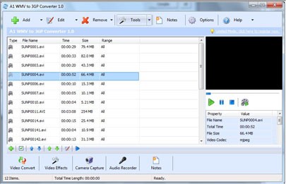 A1 WMV To 3GP Converter