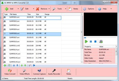 A1 WMV to MPG Converter