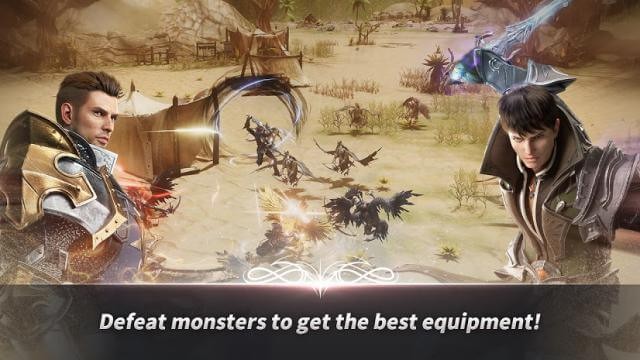 Đánh bại quái vật để nhận các trang thiết bị mạnh