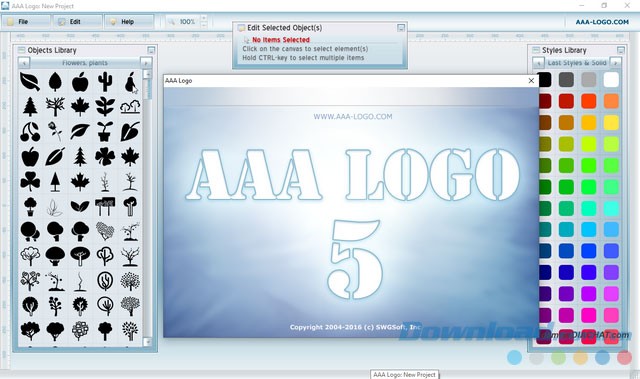 Giao diện AAA Logo 2016