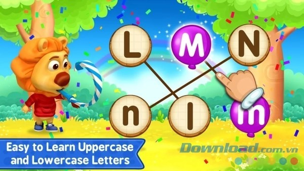 ABC Kids cho Android dạy bé cách viết chữ in hoa và thường theo cách đơn giản nhất