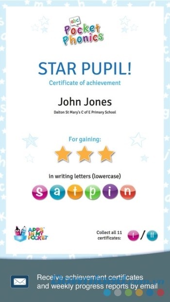 Dạy trẻ tập đọc, tập viết dễ dàng cùng abc Pocket Phonics cho iOS