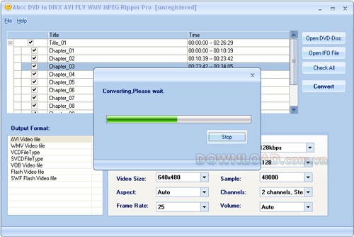 Abcc DVD to DIVX AVI FLV WMV MPEG Ripper Pro