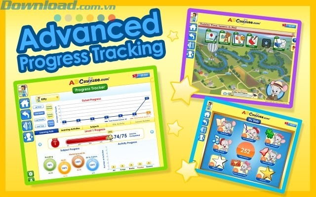 theo dõi sự tiến bộ của con bạn nhanh chóng, dễ dàng