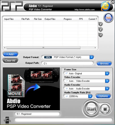 Abdio PSP Video Converter
