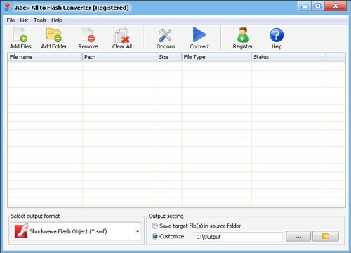 Abex All to Flash Converter