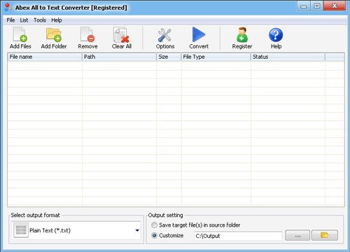 Abex All to Text Converter