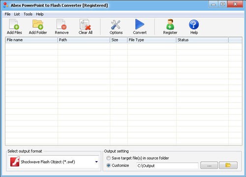 Abex PowerPoint to Flash Converter