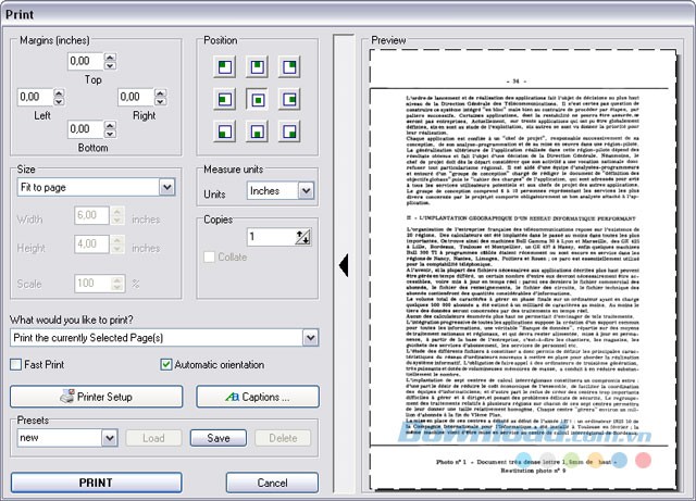 Kết nối với máy in, máy Fax