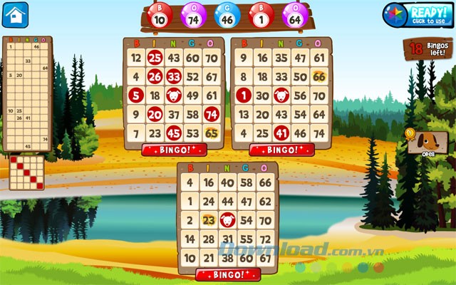 Sử dụng các công cụ power-up ở góc phải bàn chơi