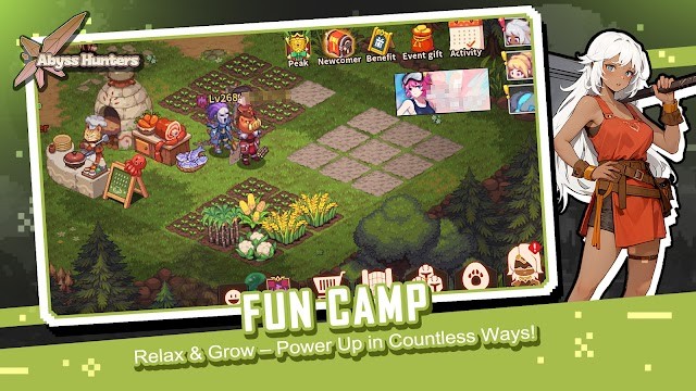 Trồng trọt, nấu ăn, khai thác, chế tác, câu cá thư giãn cùng bạn bè