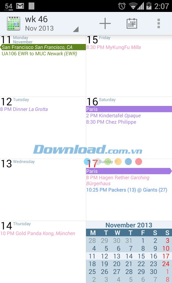 aCalendar for Android