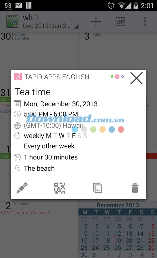 aCalendar for Android