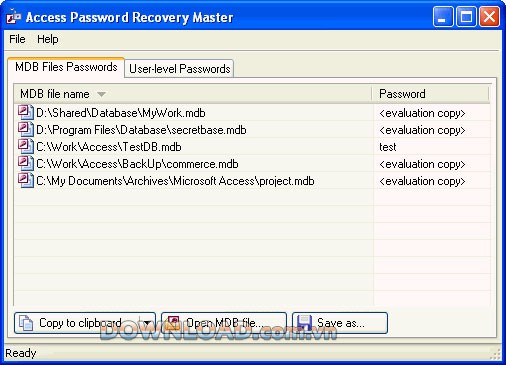 Access Password Recovery Master