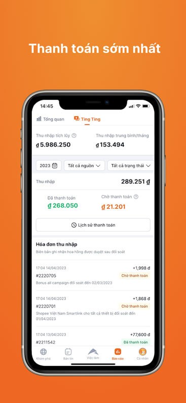 Thanh toán thu thập sớm