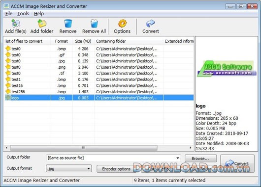 ACCM Image Resizer and Converter