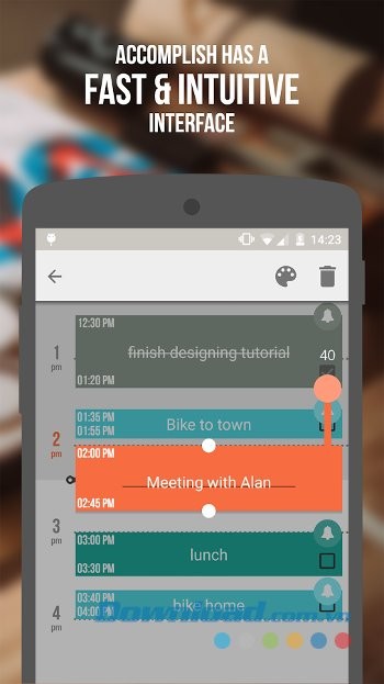 Giao diện ứng dụng Accomplish