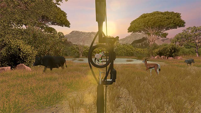 Vừa tập bắn cung vừa săn thú hoang trong môi trường thực tế ảo