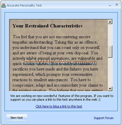 Accurate Personality Test