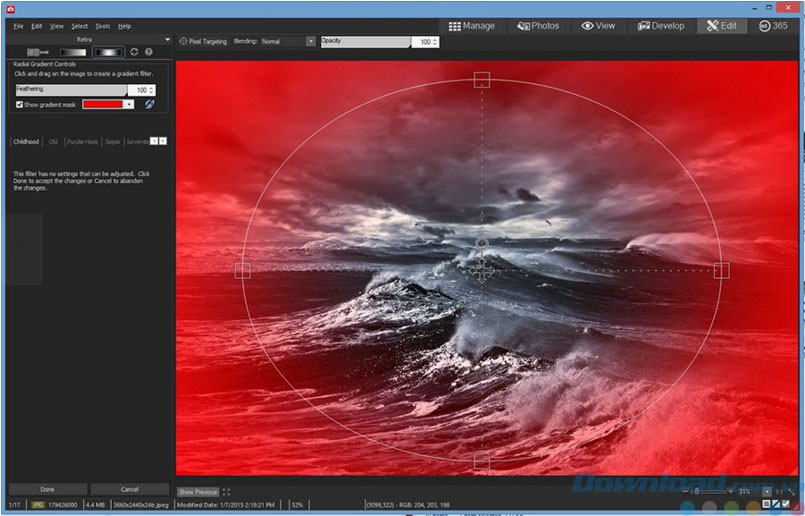 Pha trộn màu sắc với Gradient