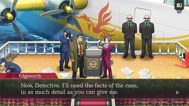 Vào vai công tố viên tài ba Miles Edgeworth trong các game chính của Ace Attorney