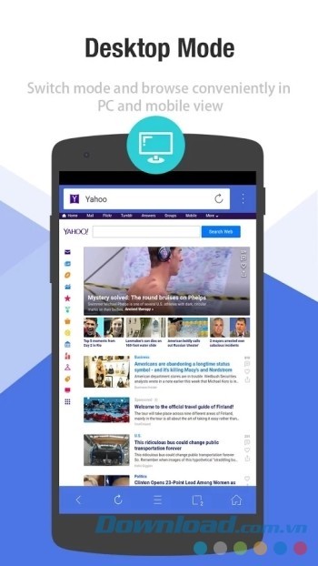 Chế độ duyệt web trên máy tính