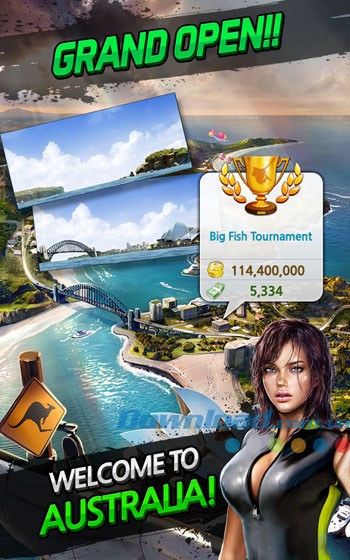 Giao diện chơi game Ace Fishing: Wild Catch trên Android