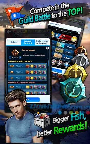 Giao diện chơi game Ace Fishing: Wild Catch trên Android