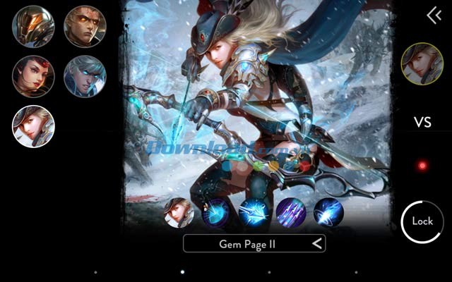 Các champion trong Ace of Arenas