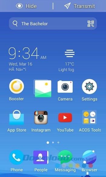 Bật tính năng Transmit của ACOS Launcher