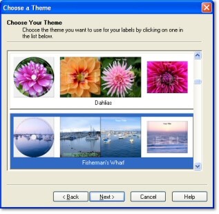 Giao diện Acoustica CD DVD Label Maker