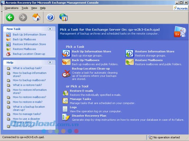 Phục hồi cho Microsoft Exchange