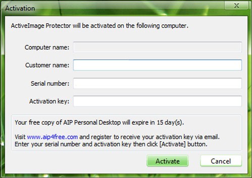 ActiveImage Protector Free Personal Edition
