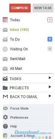 Thanh công cụ trực quan của ứng dụng
