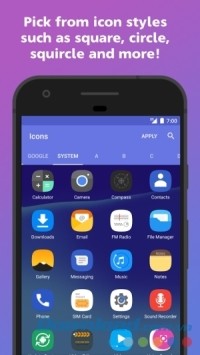 AdaptivePack cho Android có gói icon đa phong cách