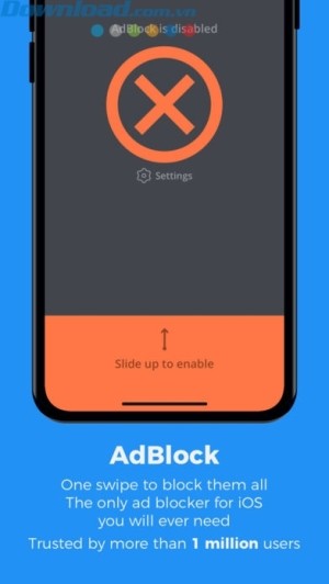 Cài đặt với một lần vuốt