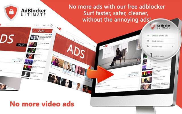 AdBlocker Ultimate là add-on chặn quảng cáo hiệu quả cho trình duyệt web