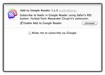 Add to Google Reader - Safari Extension