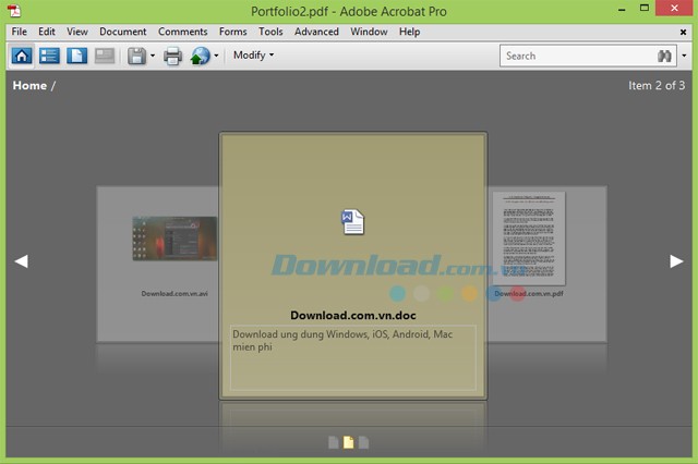 Điều hướng trong Portfolios