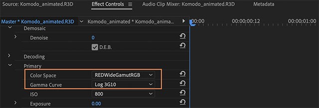 Thay đổi Color Space và Gamma Curve trên After Effects CC 2021